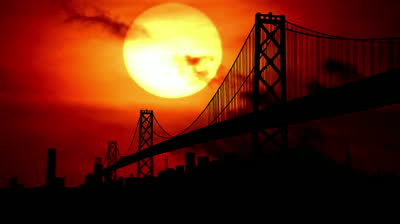stock-footage-san-francisco-bay-bridge-during-sunset